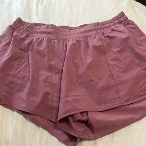 Lululemon hotty hot 4 inch size 10. $40